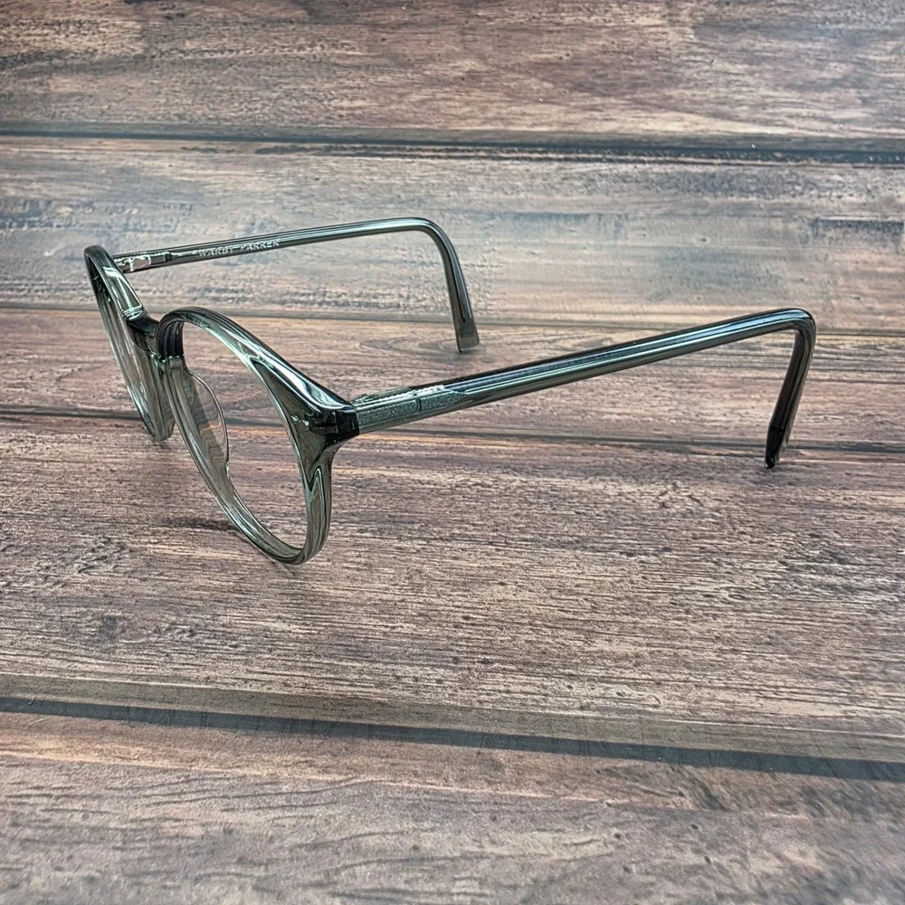 Warby Parker Morgan M-712 Eyeglasses Sage Green Round Frames 48-19-145